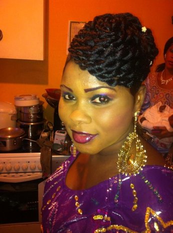 coiffure pour mariage afro