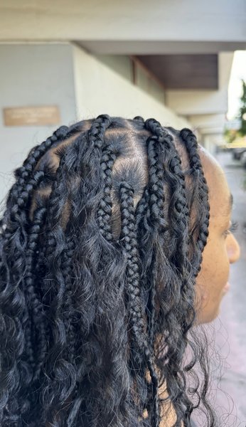 Boohoo box braid 