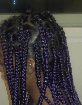 Box braids coloré femme Afro 