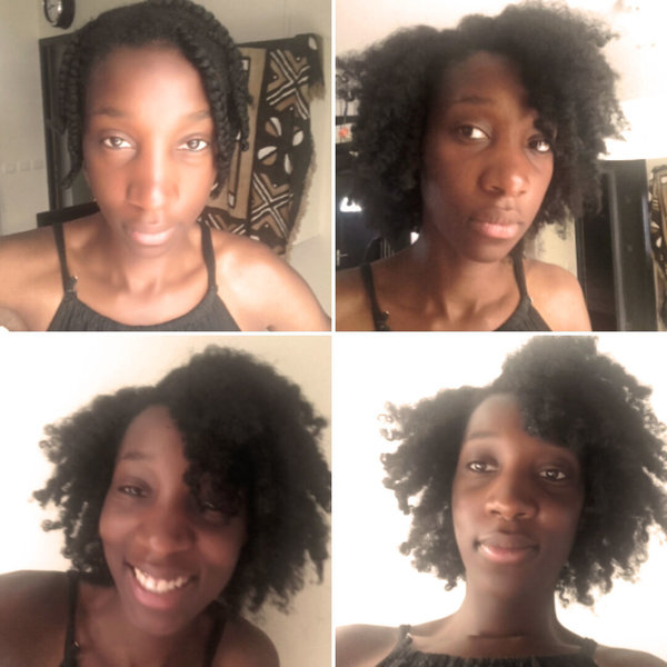Braid out sur cheveux crépus