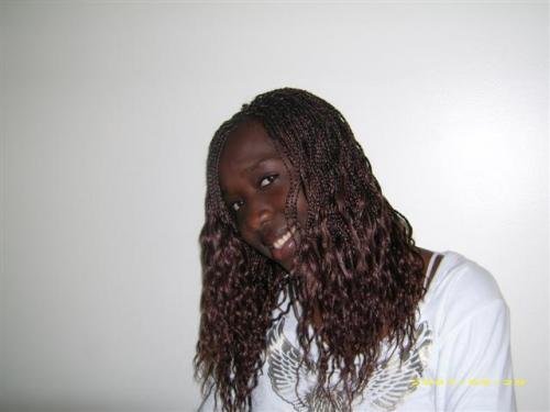 Braids avec les mèches bouclées