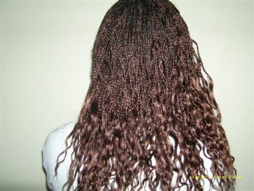 Braids avec les mèches bouclées