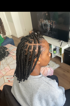 Braids effet carrée 