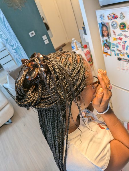Braids longues façon NKOTLESS BRAIDS 