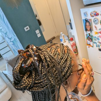 Braids longues façon NKOTLESS BRAIDS 