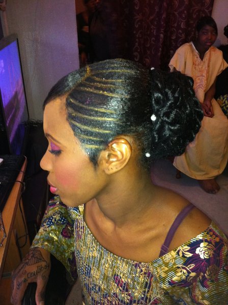 chignon de mariage 