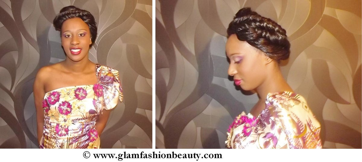 Chignon haut tressé inspiration Alicia Keys 
