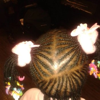 Coiffure africaines nattes tresses enfants