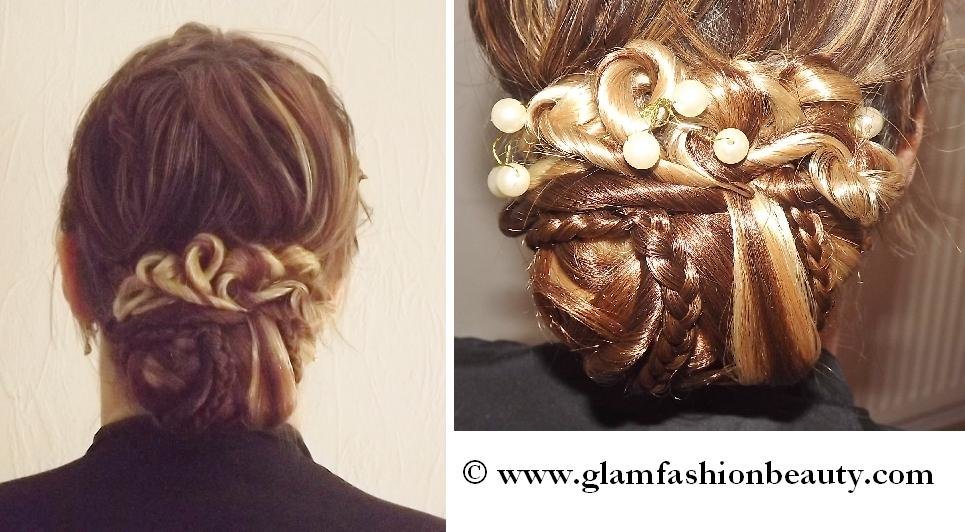 Coiffure de mariée - Chignon bohême chic 