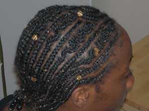 Coiffure Nattes collées baguées free-style