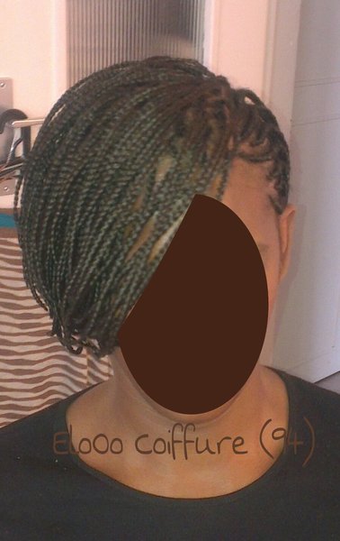 Coiffure originale : carré tresses