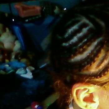Coiffure sur moi par moi méme..