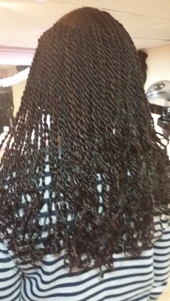coiffure tresses vanilles