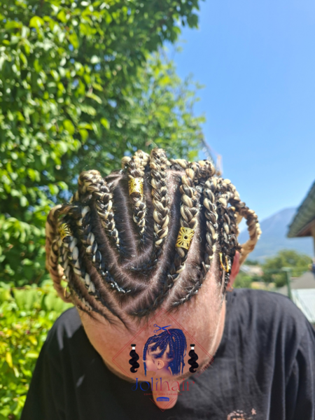 Cornorws box braids 
