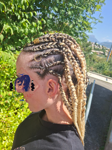 Cornorws box braids 