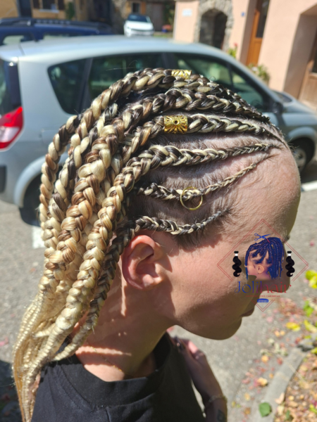 Cornorws box braids 