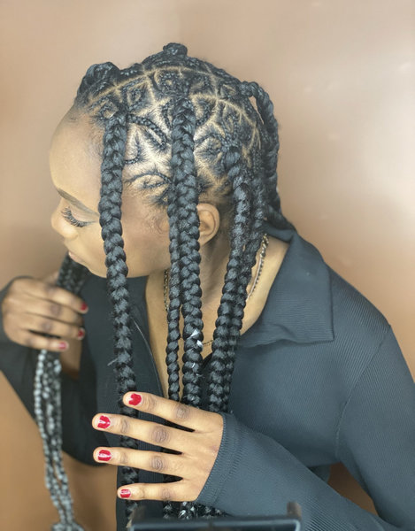Cornrows braids