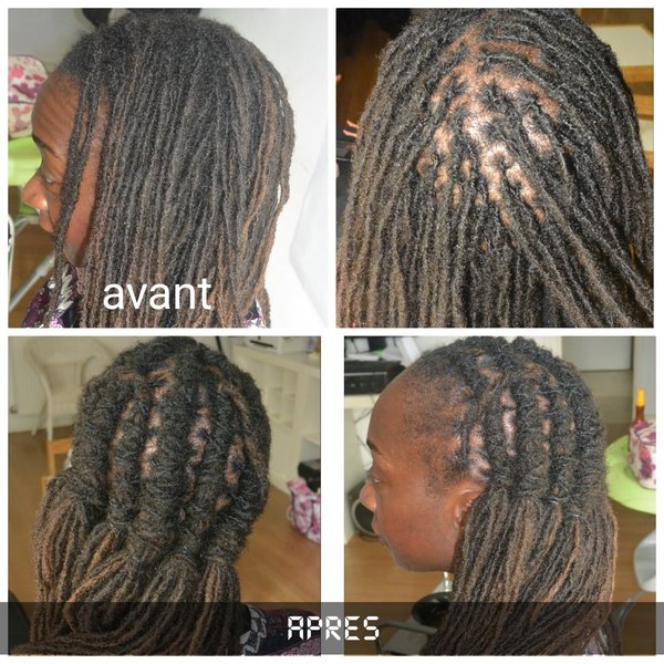 Crochet coiffure 