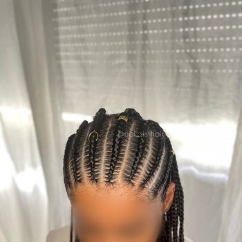 Demi tête et braids