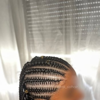 Demi tête et braids