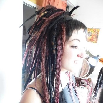 Extensions dreadlocks synthétiques sur dreads crochet naturelles trop courtes