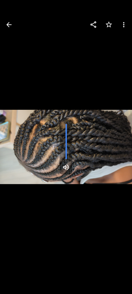 Fulani braids sur cheveux nappy