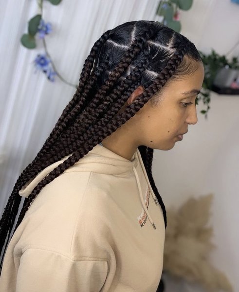 Jumbo knotless Braids 