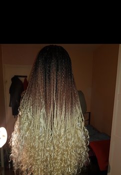 Longue braids en dégradé 