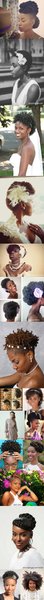 Mariage, Des idées de coiffures sur les cheveux crépus