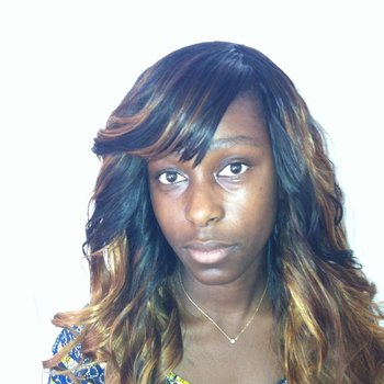 mèches brésilienne teint en blond