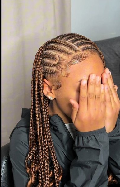 Nattes collées + braids box 