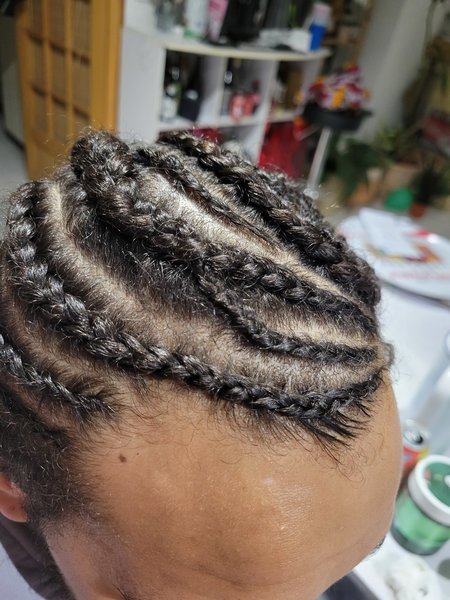 Nattes collées / Cornrows (homme)