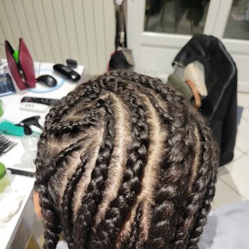 Nattes collées / Cornrows (homme)