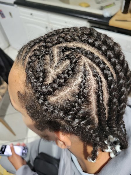 Nattes collées / Cornrows (homme)