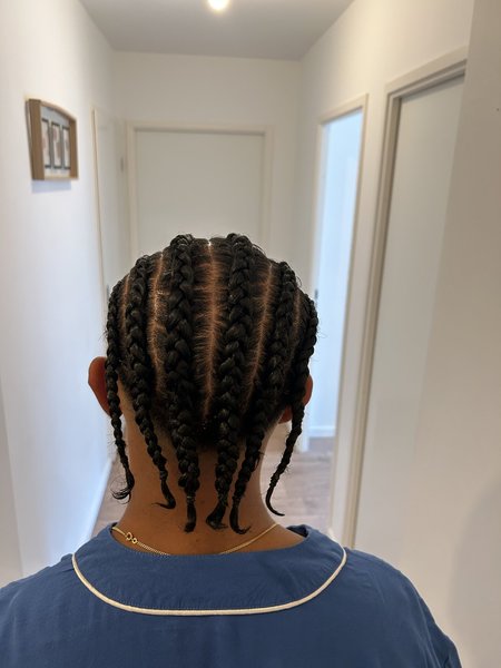 Nattes collées homme 