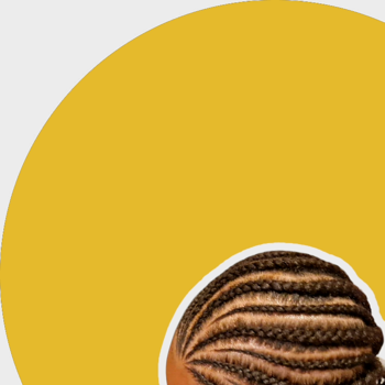 Nattes collées sans rajout stylé sur cheveux afro métissés