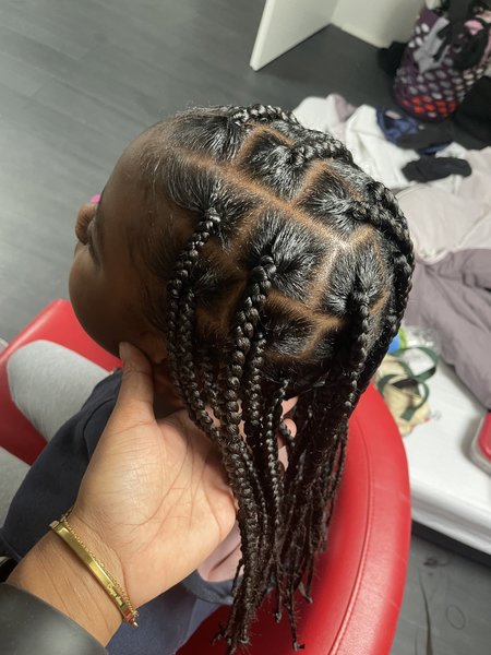 Nattes sur enfant 