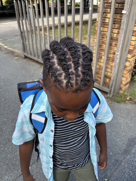 Nattes sur locks