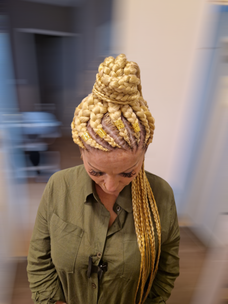 Ponytail nattes collées 