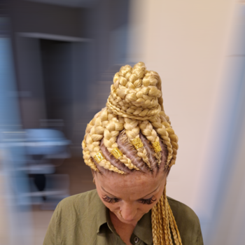 Ponytail nattes collées 