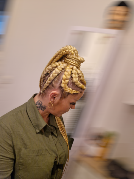 Ponytail nattes collées 