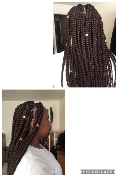 Rasta, braids longues 