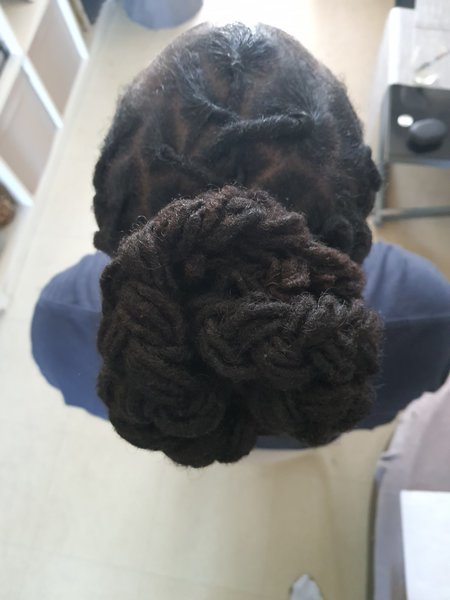 Reprise racines au crochet