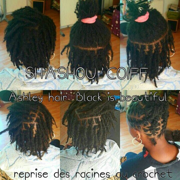Reprise racines des locks au crochet