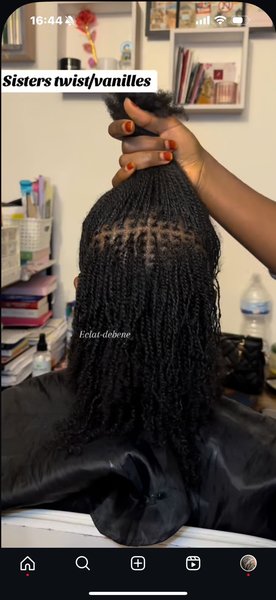 Retwist racines locks