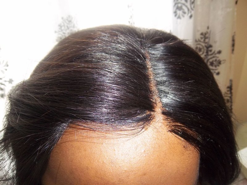 tissage avec invisible hairline (façon lace front)
