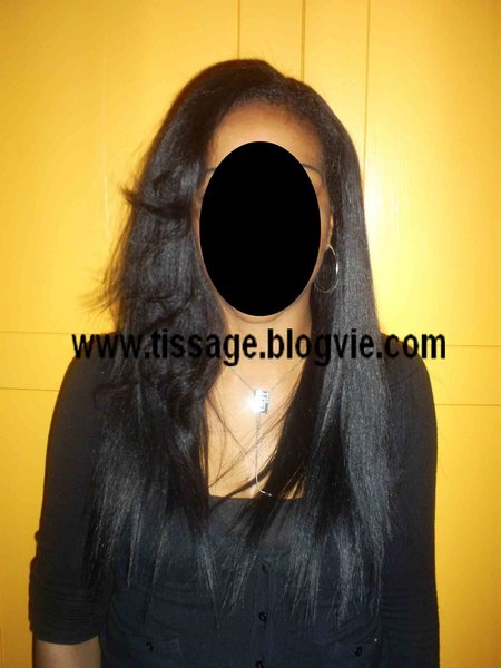 Tissage invisible ouvert tête entière