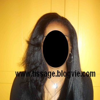 Tissage invisible ouvert tête entière
