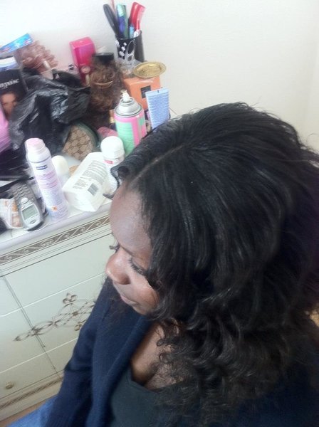 tissage ouvert au milieu