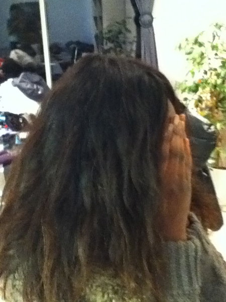 tissage raie invisible sans colle